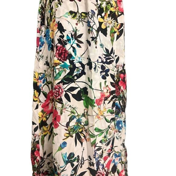 Parker 100% Silk Floral Constance Flutter- Blouson Dress Women Size S - Picture 10 of 16